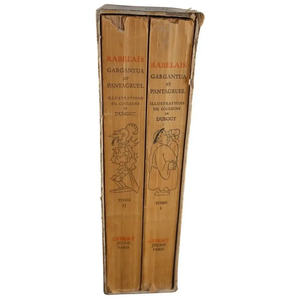Rabelais Gargantua et Pantagruel 2 Vol Slipcase 1954 (Dubout) Gibert Jeune